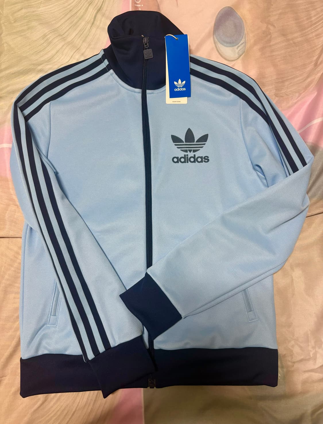 아디다스 베켄바우어 트랙탑 클리어 스카이 S 새 제품 상품이미지1