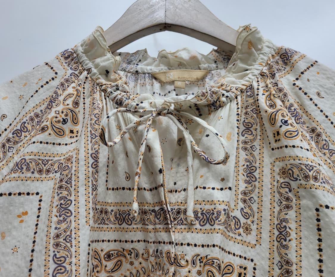 BEANPOLE 21SS 빈폴 페이즐리 볼륨 블라우스 / 여 95 (M) 상품이미지3