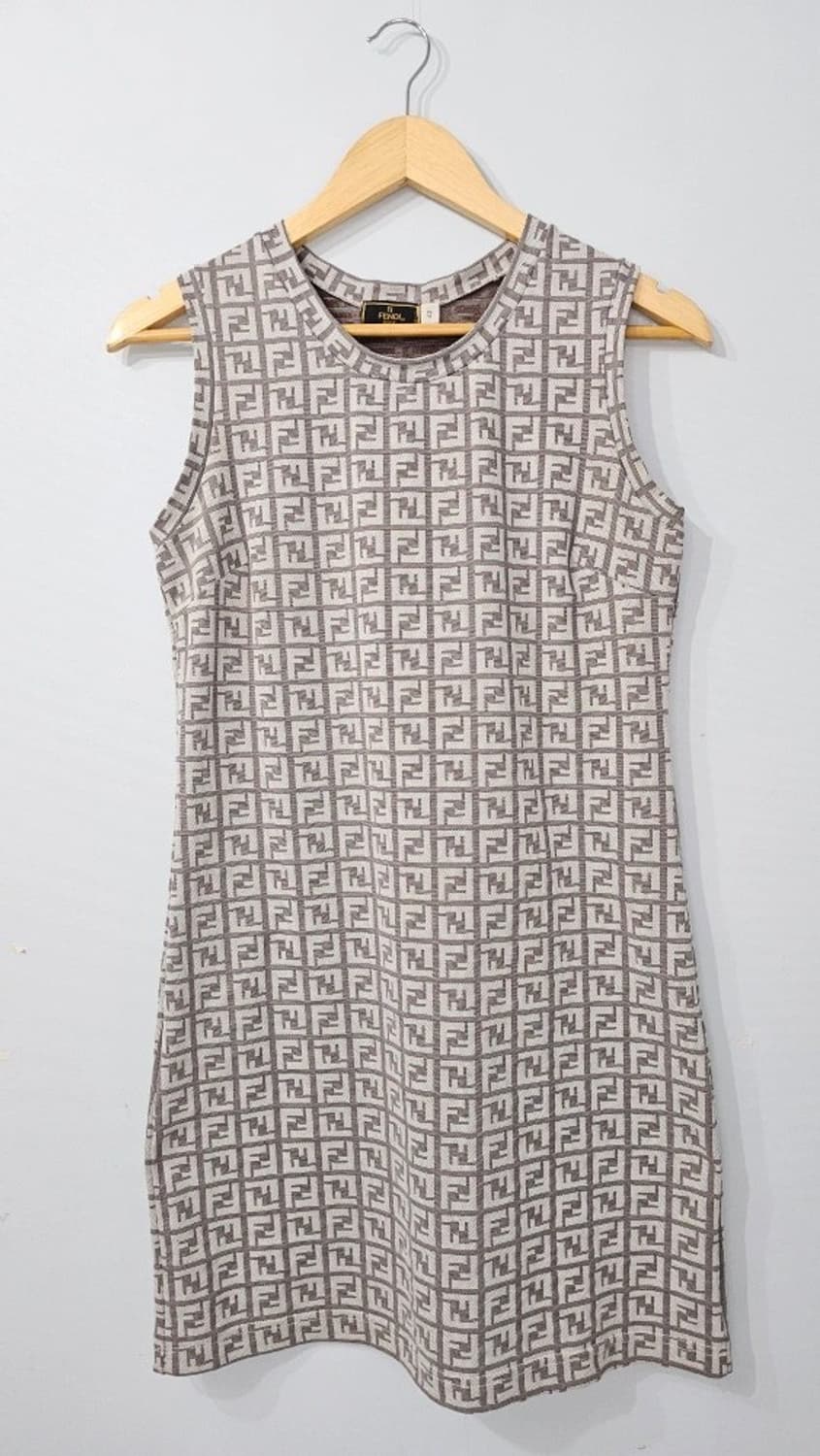 정품 FENDI 펜디 FF 주카 슬리브리스 원피스 66 상품이미지2
