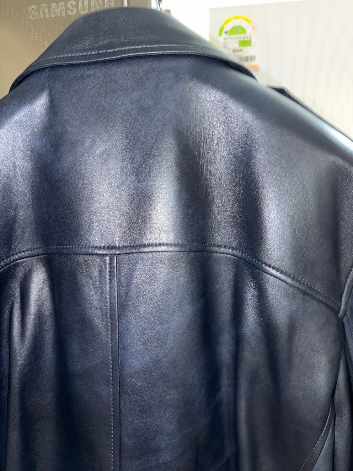 Verdemar 램스킨 라이더자켓 새상품 (데님 네이비) 상품이미지3