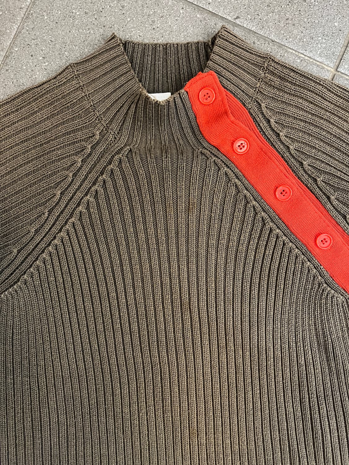 아르마니 익스체인지 사선 니트 상품이미지3