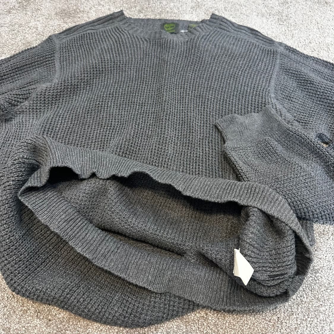 팀버랜드 다크그레이 와플 니트L 상품이미지5