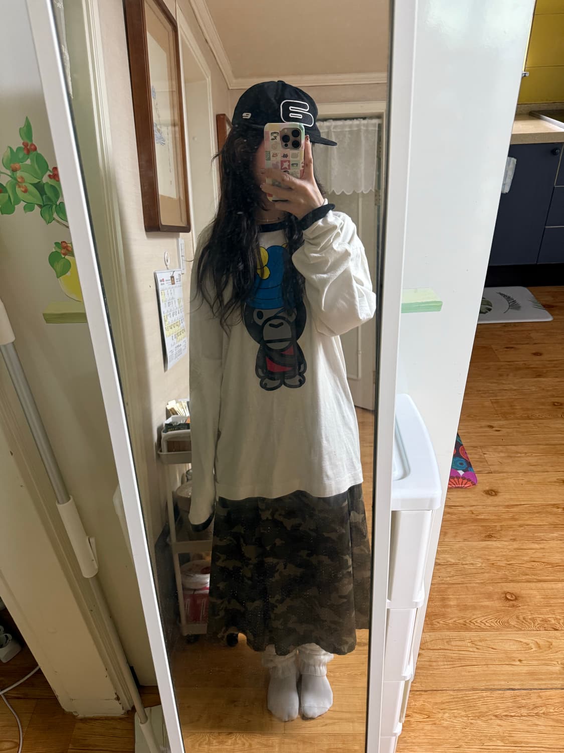 베이프 카우스 콜라보 롱슬리브 ✨ 상품이미지1