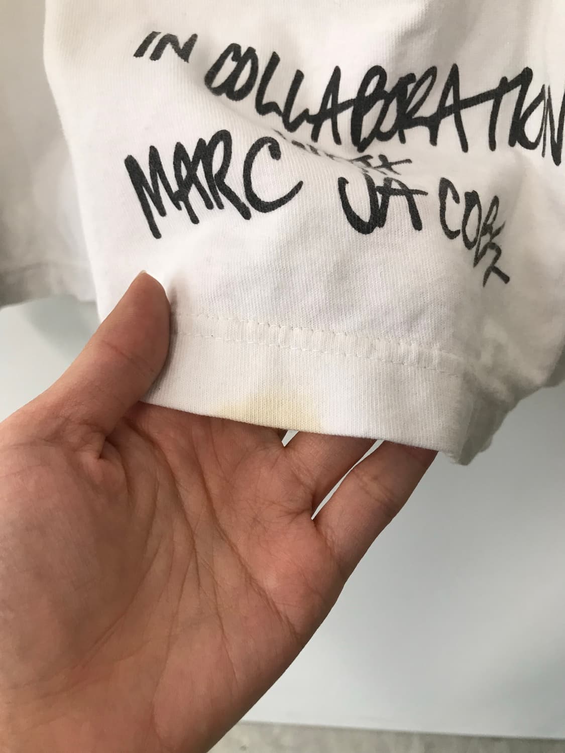 스투시 마크제이콥스 40주년 화이트 반팔 티셔츠 상품이미지7