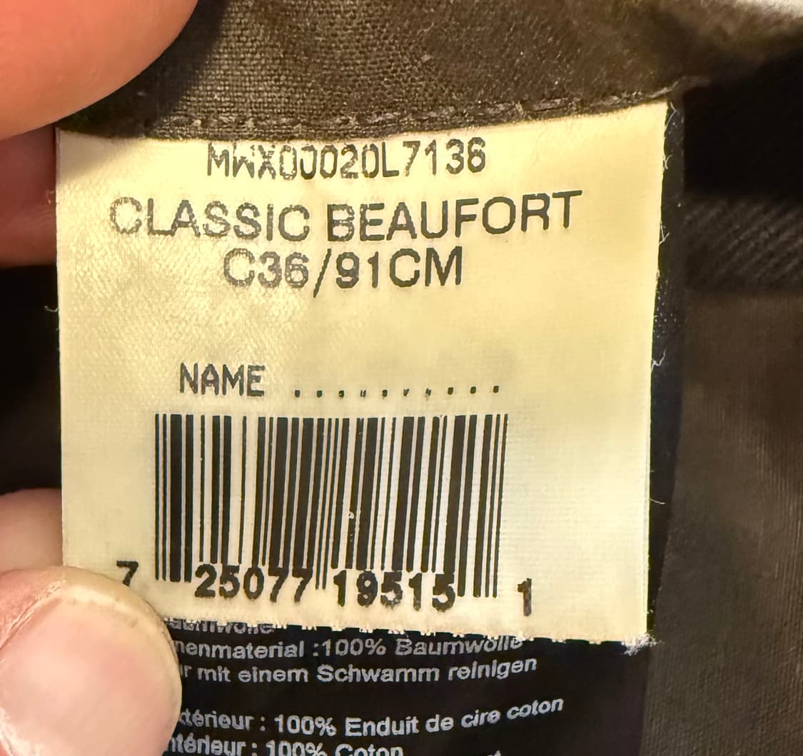 바버 뷰포트 C36 영국산 왁스 자켓 상품이미지9