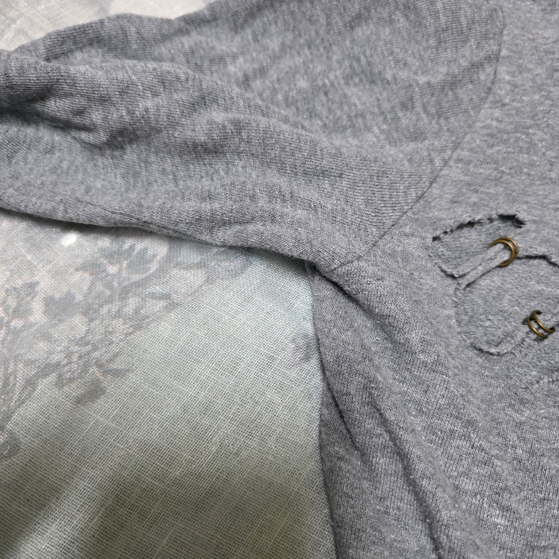 빈티지 딱붙 펑크 그런지 후드 집업 y2k 오네갸루 d.i.a깔 상품이미지7