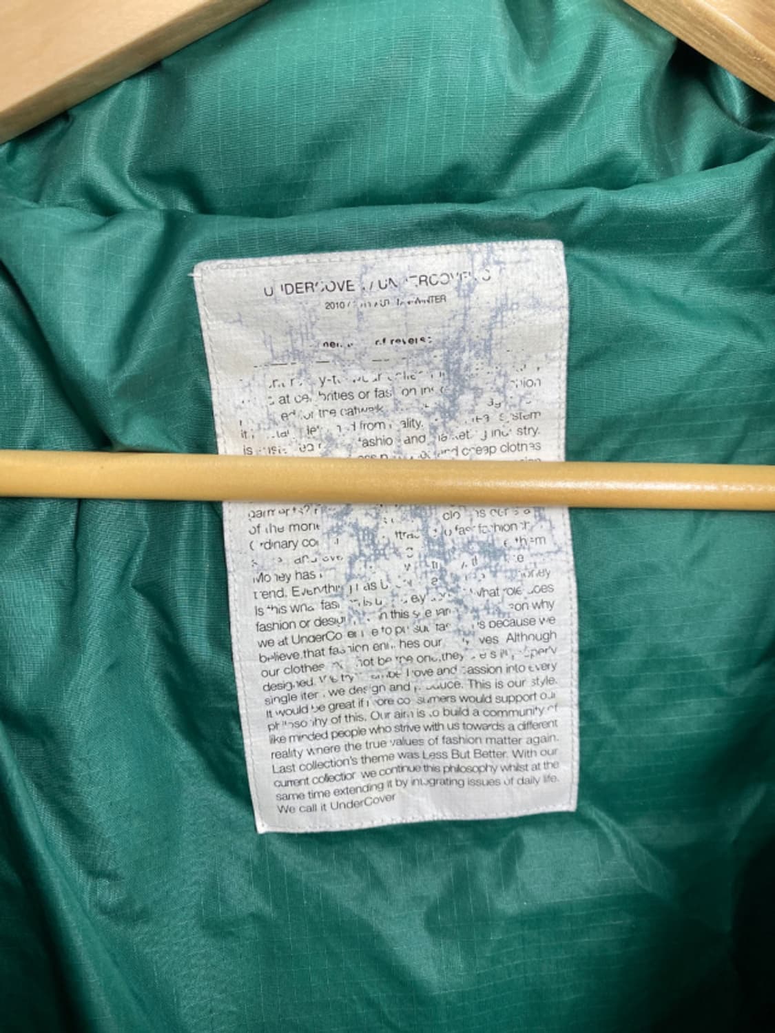 UNDERCOVER 2010 fw padding 언더커버 패딩 상품이미지7