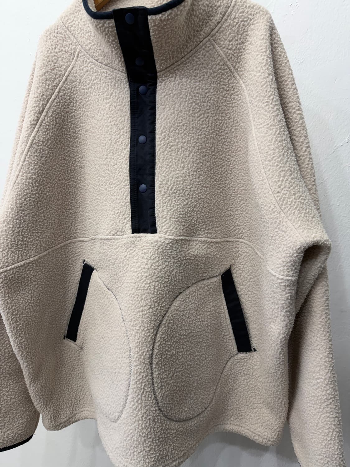 정품) 프리즘웍스 오버사이즈 아노락 후리스 자켓 L 상품이미지3