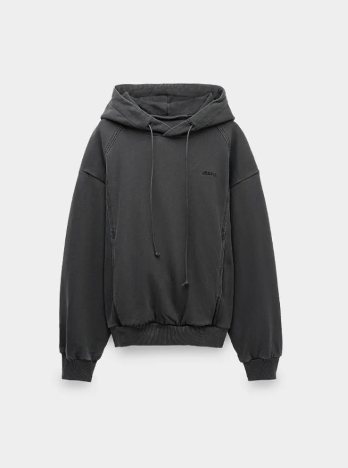 준지 23FW 스티치 가먼트 다잉 후드 티셔츠 상품이미지1