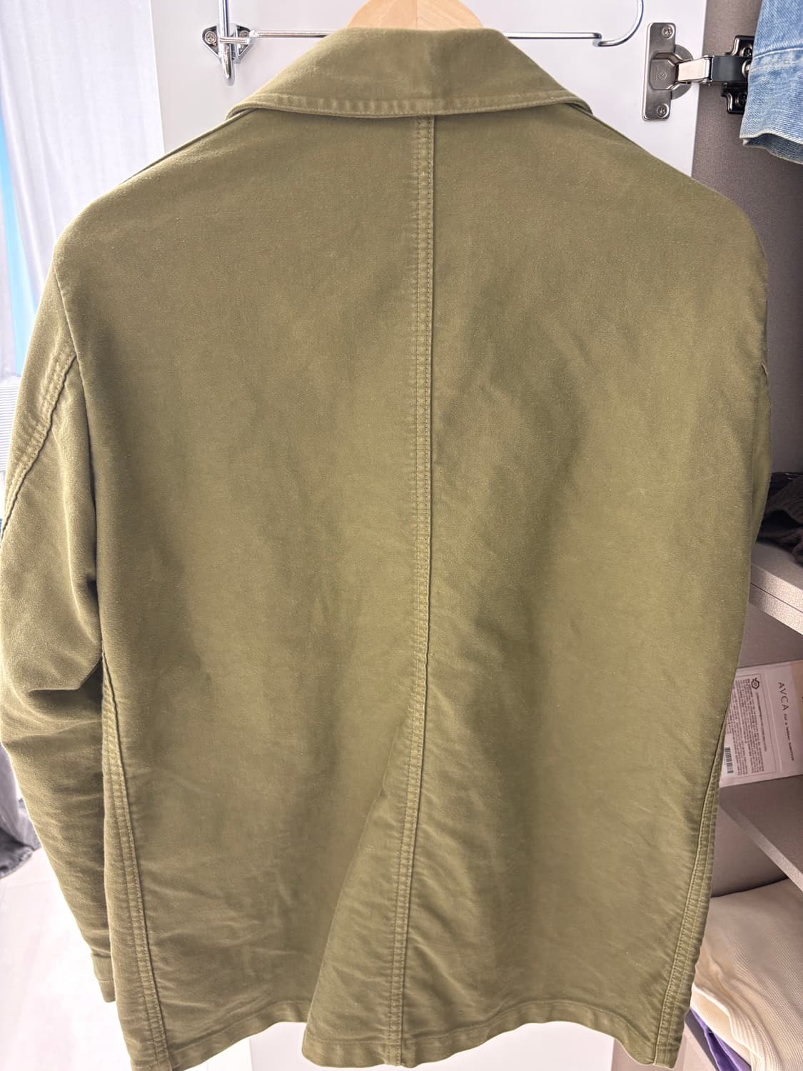 Vétra 프렌치 워크 몰스킨 자켓 46 올리브 상품이미지2