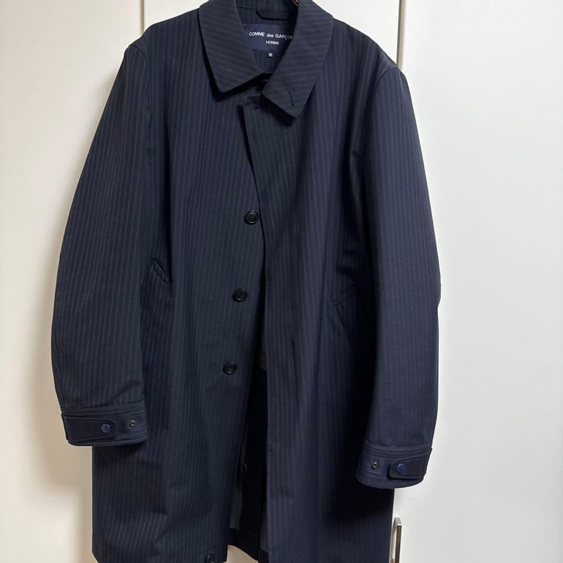 꼼데가르송 옴므 스트라이프 발마칸 코트 상품이미지1