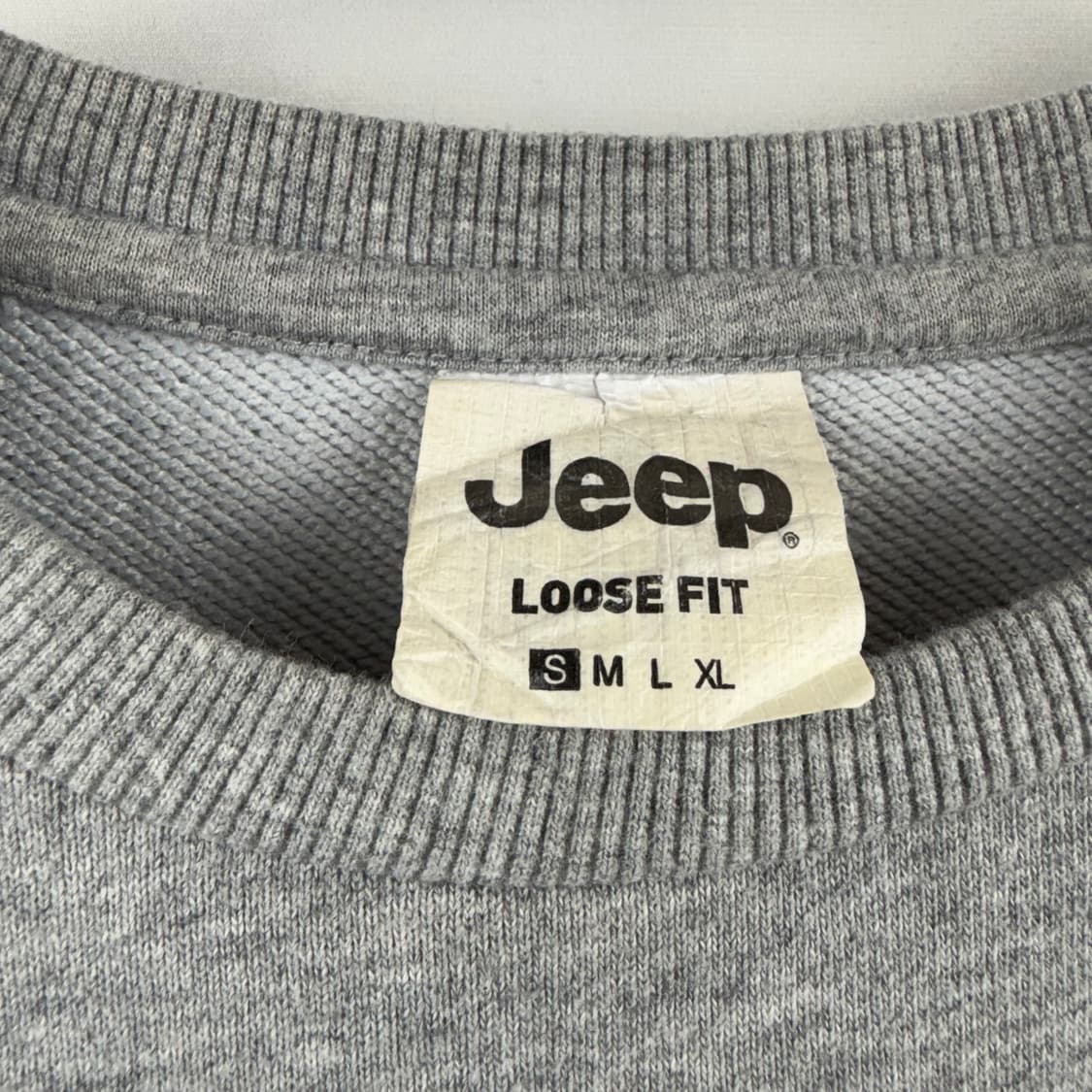 (S) 지프 자수로고 맨투맨 그레이 상품이미지3