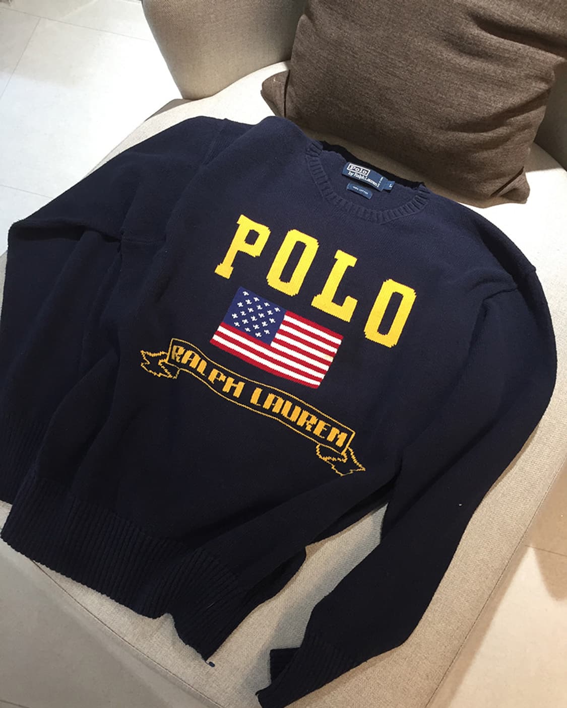 (MAN) 폴로랄프로렌 니트 스웨터 XL  상품이미지5