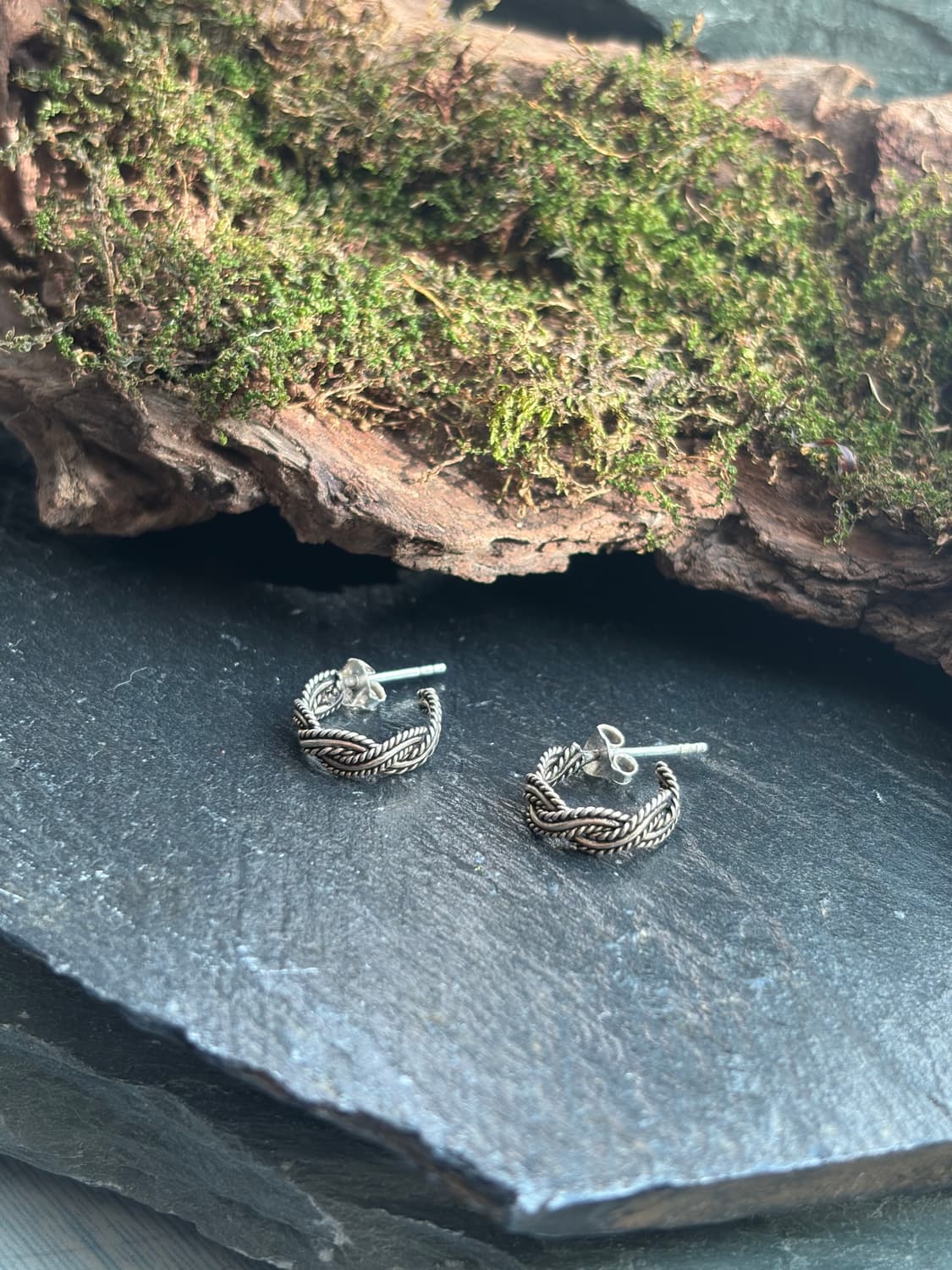 트위스트 로프 후프 귀걸이 (925 Silver) 상품이미지2