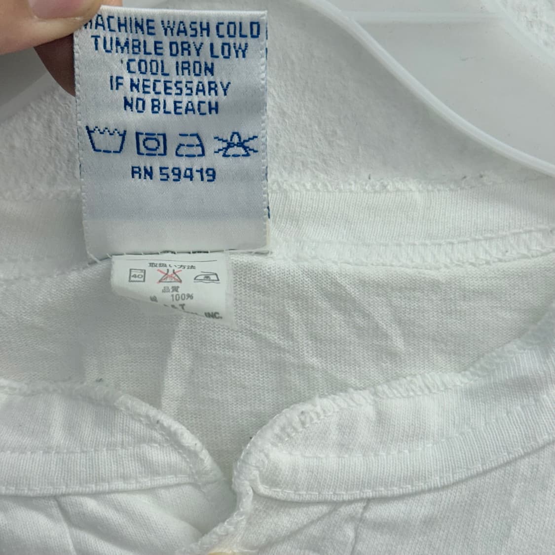 90S LONG JOHN USA 3버튼 헨리넥 티셔츠 (M) 상품이미지3