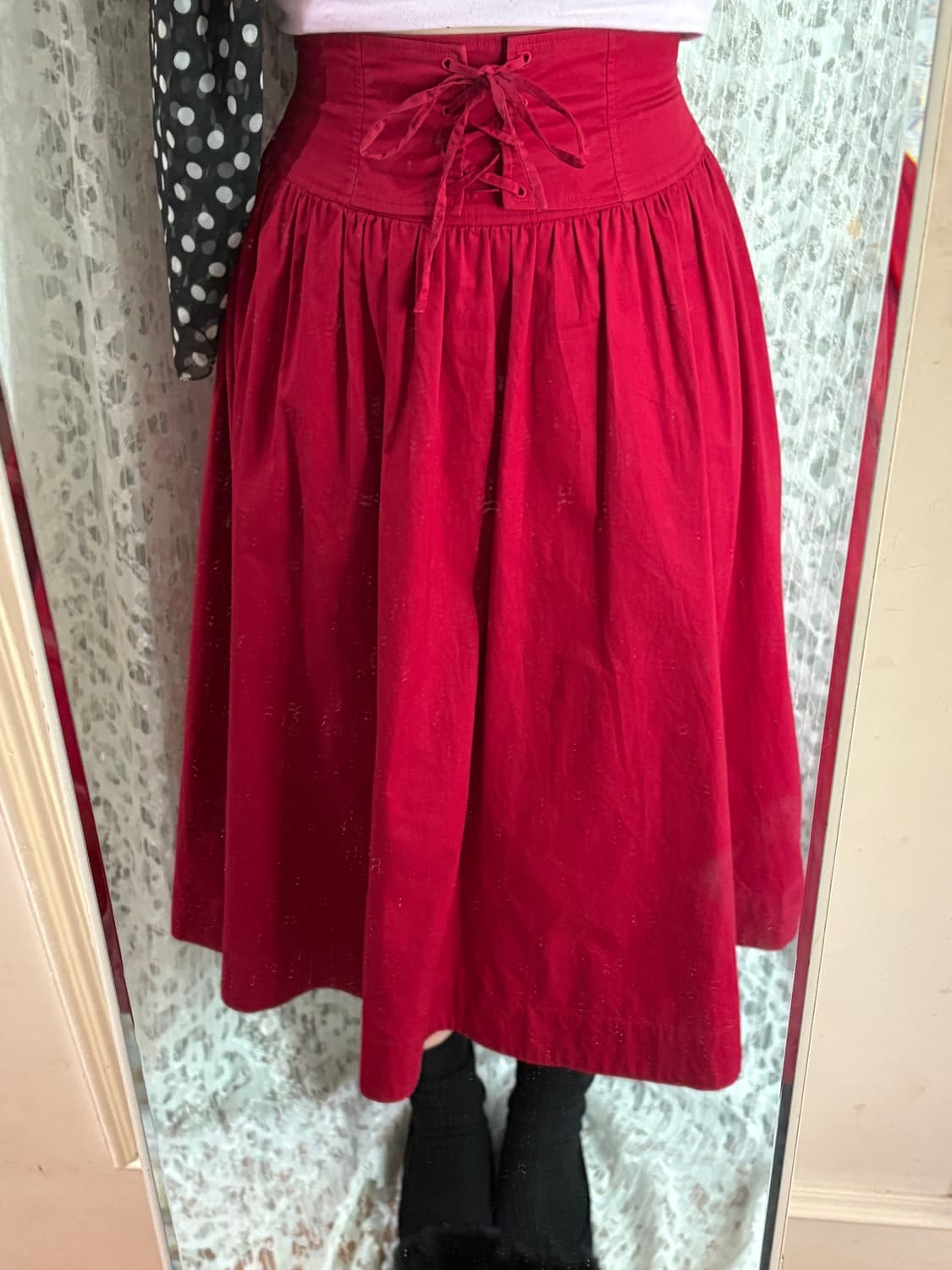 레드 아일렛 스커트 상품이미지2