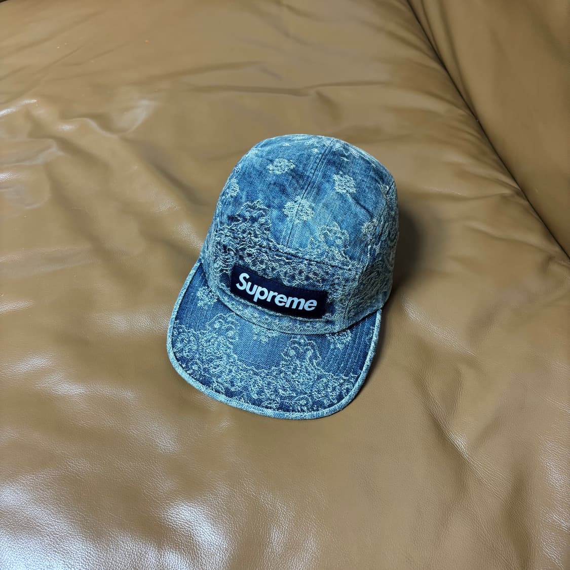 Supreme 슈프림 반다나 워시드 데님 캠프캡 모자 (Denin) 상품이미지1