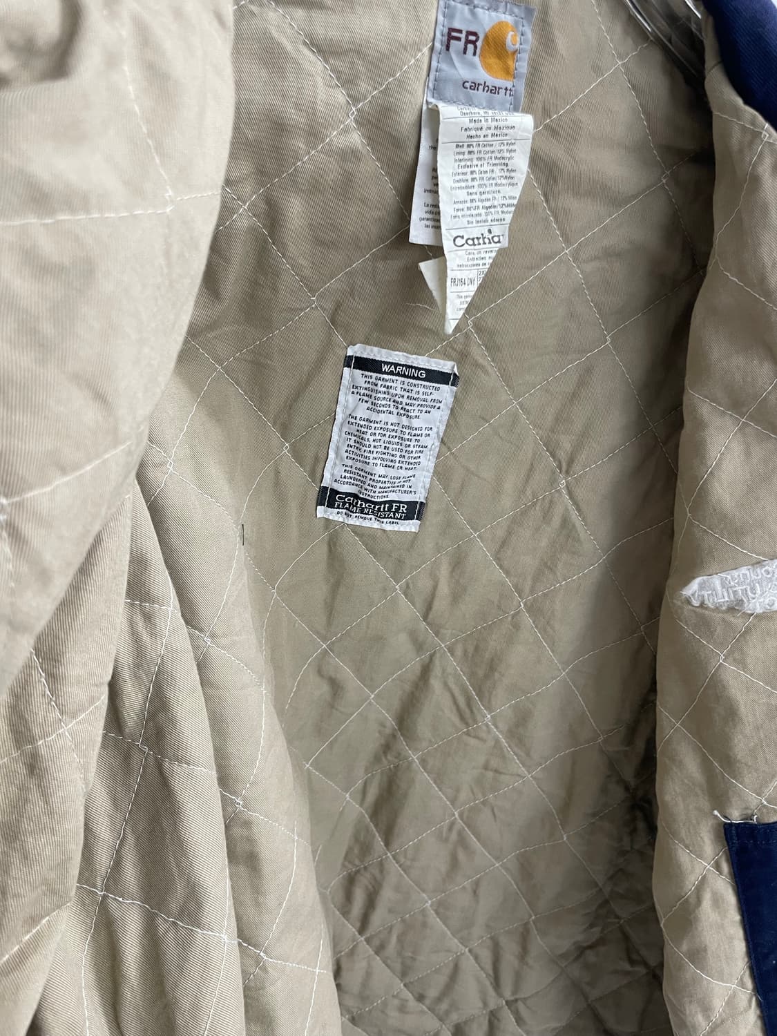 칼하트 FR 워크 자켓 네이비 2XL 상품이미지6