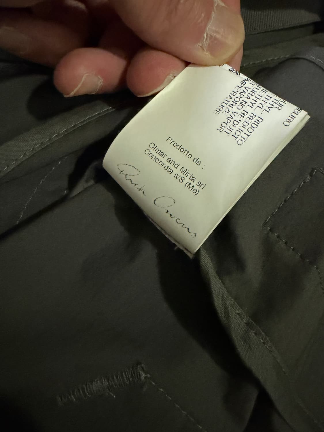 릭오웬스 후드 코트 (남여 공용) 상품이미지3