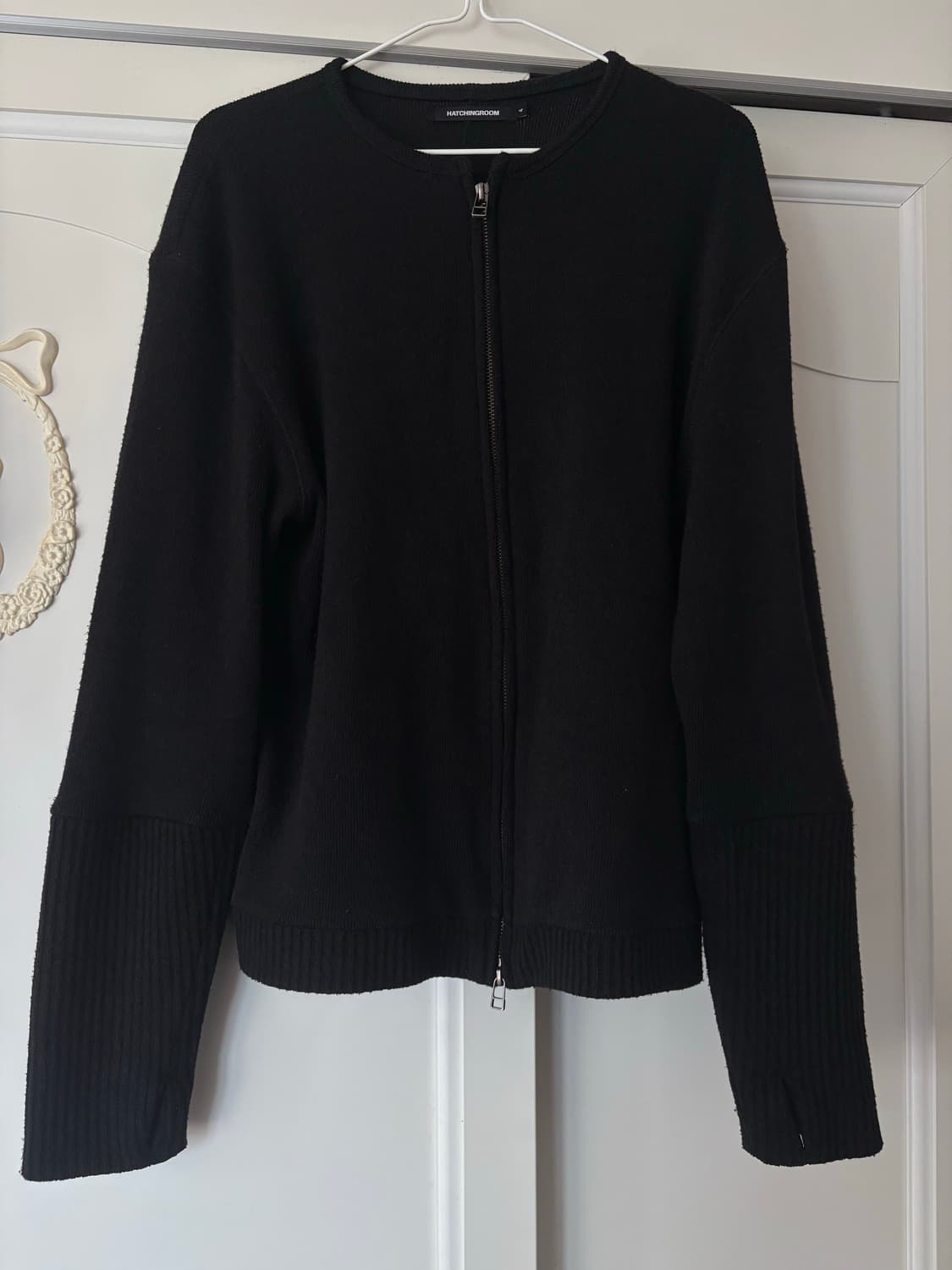 해칭룸 레이어 가디건 애쉬블랙 4size 상품이미지2