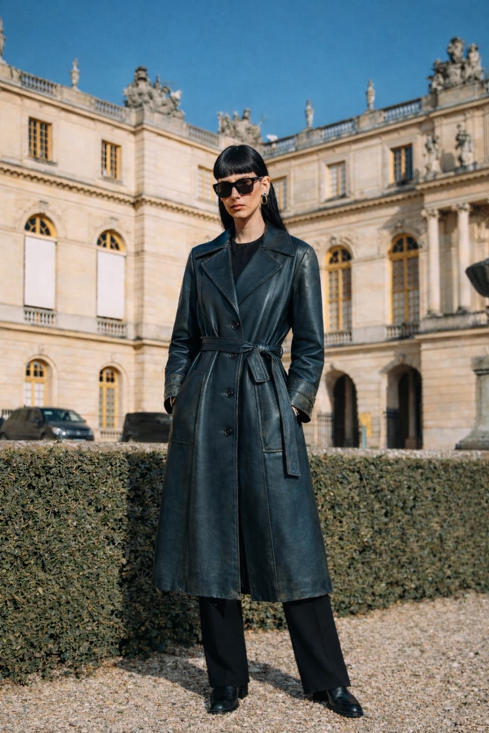 Vintage Genuine Leather Trench Coat(OTT) 상품이미지1