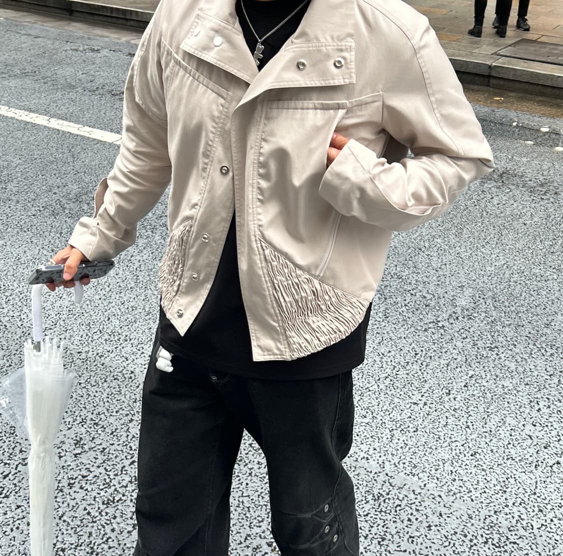 (50) 25ss 키코 코스타디노브 자파 크롭 자켓 샌드베이지 상품이미지1