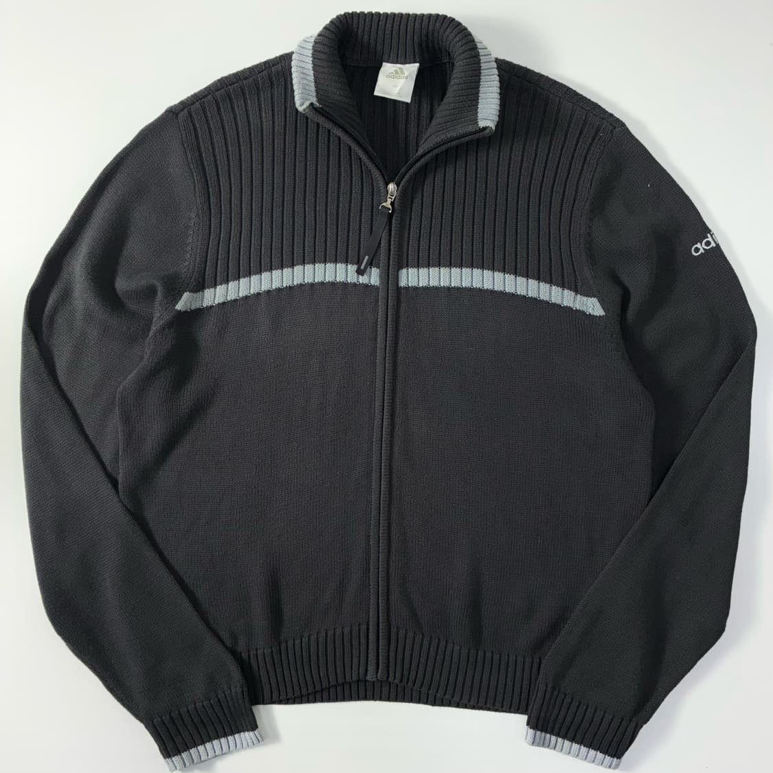 Adidas  아디다스 차콜 니트집업 자켓  상품이미지1