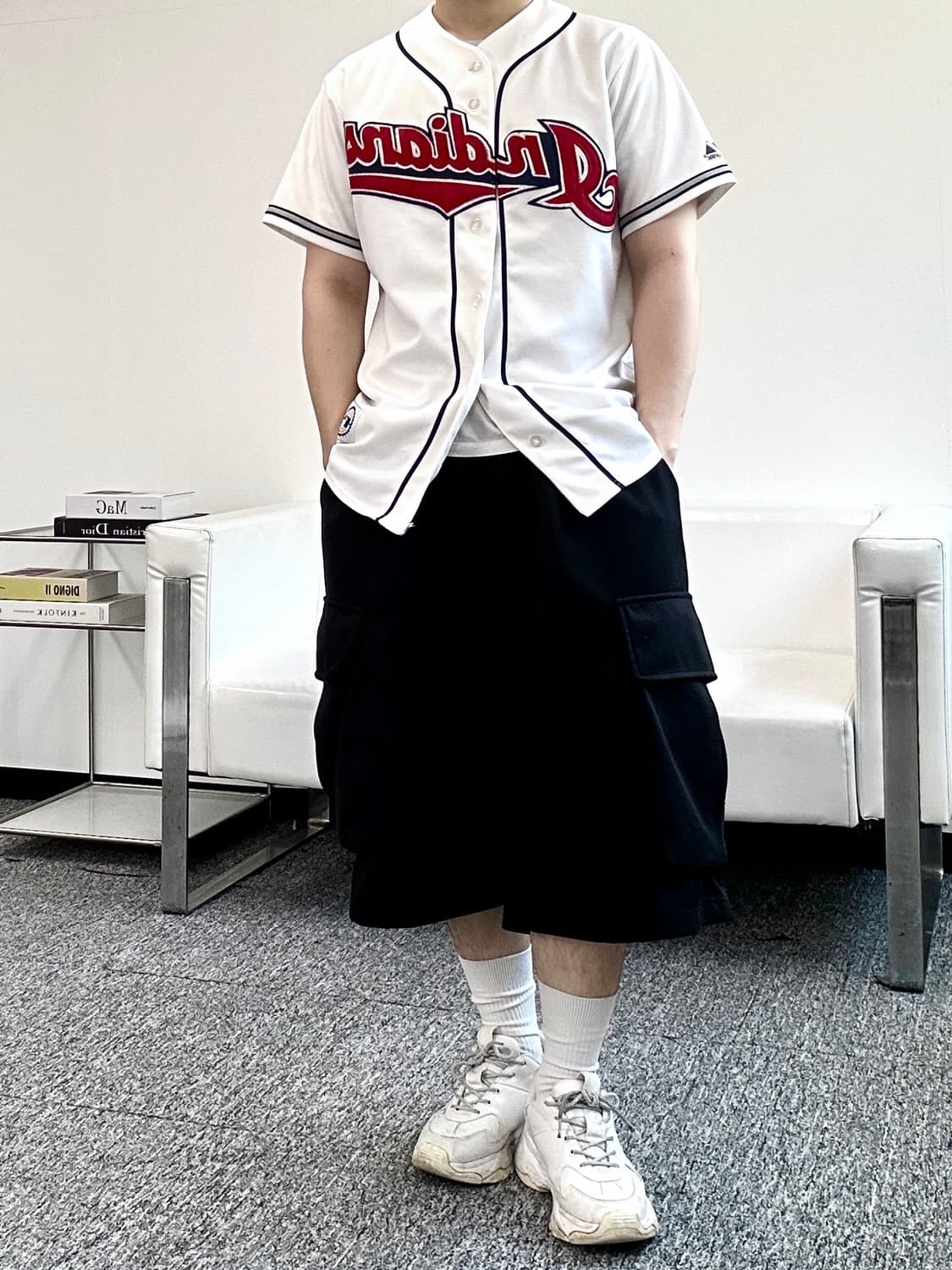 마제스틱 클리블랜드 인디언스 베이스볼 유니폼 져지 상품이미지3