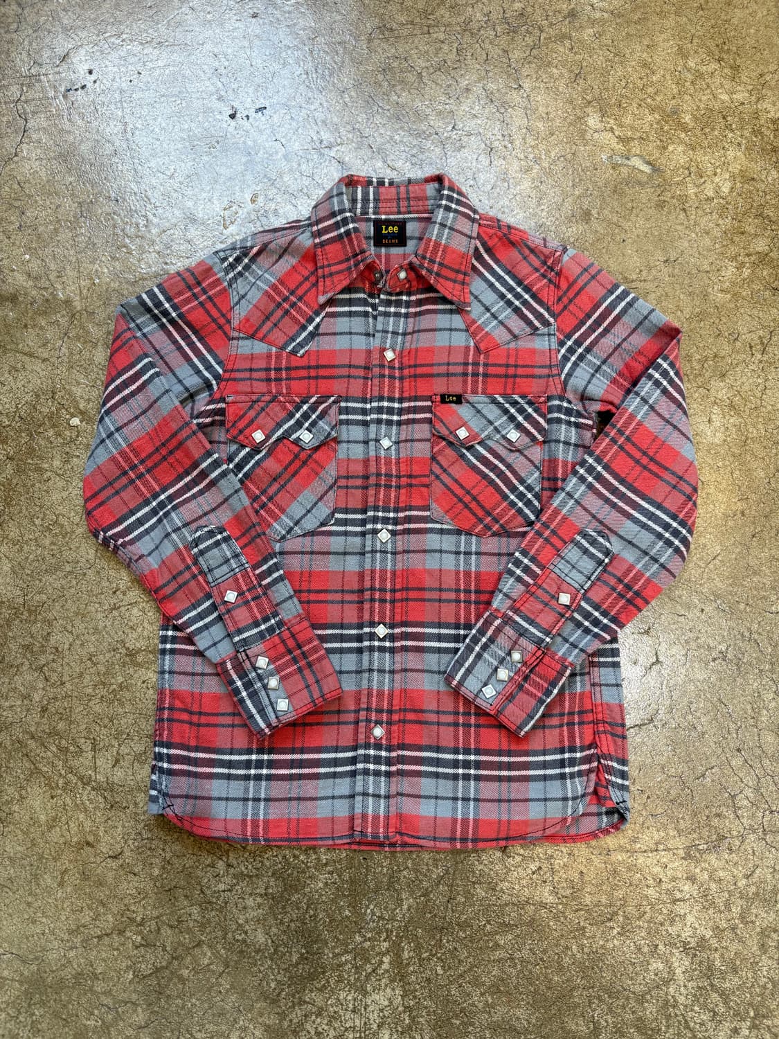 Beams x Lee 웨스턴 체크 셔츠 상품이미지1