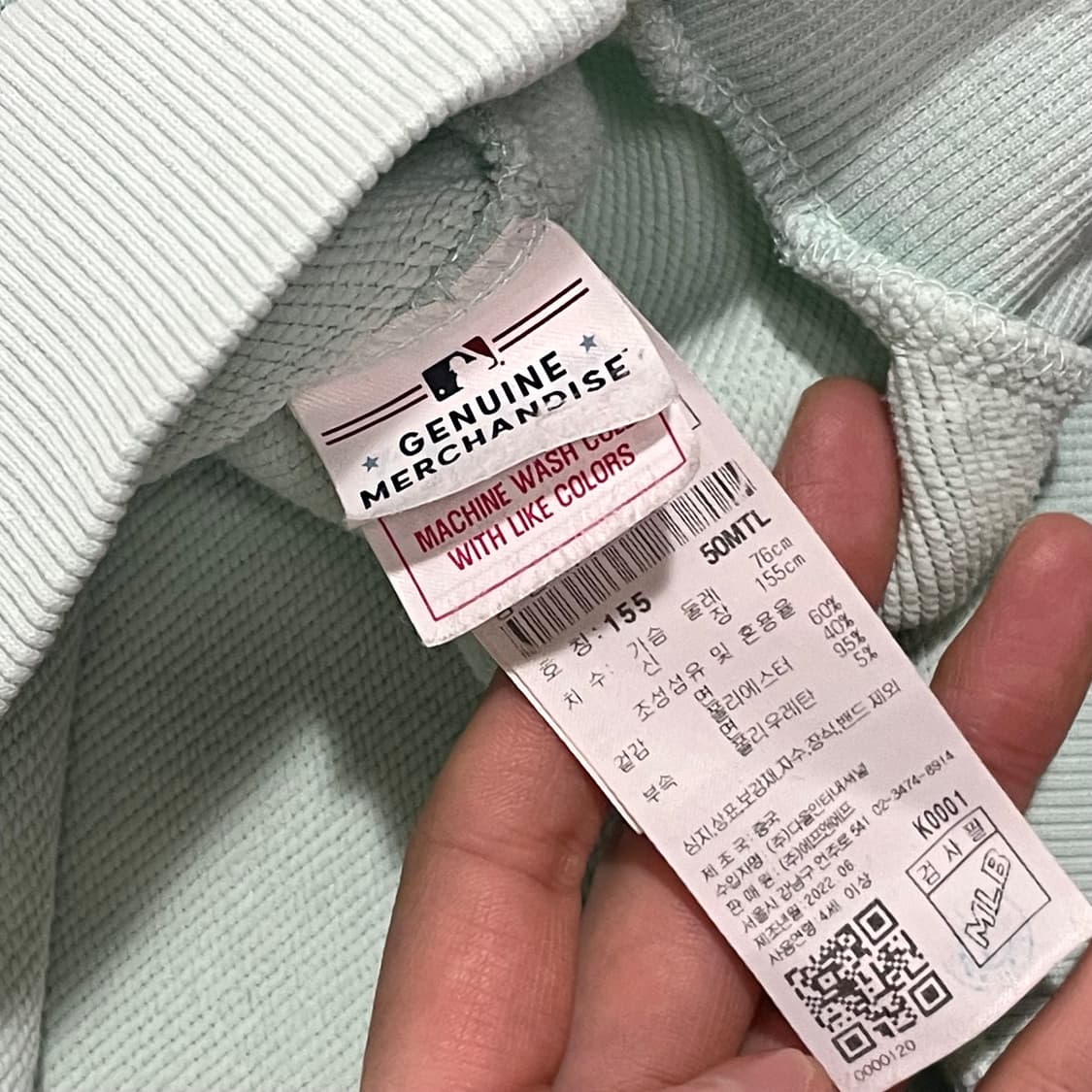 MLB 민트 뉴욕양키스 맨투맨 티셔츠 여성S 상품이미지6