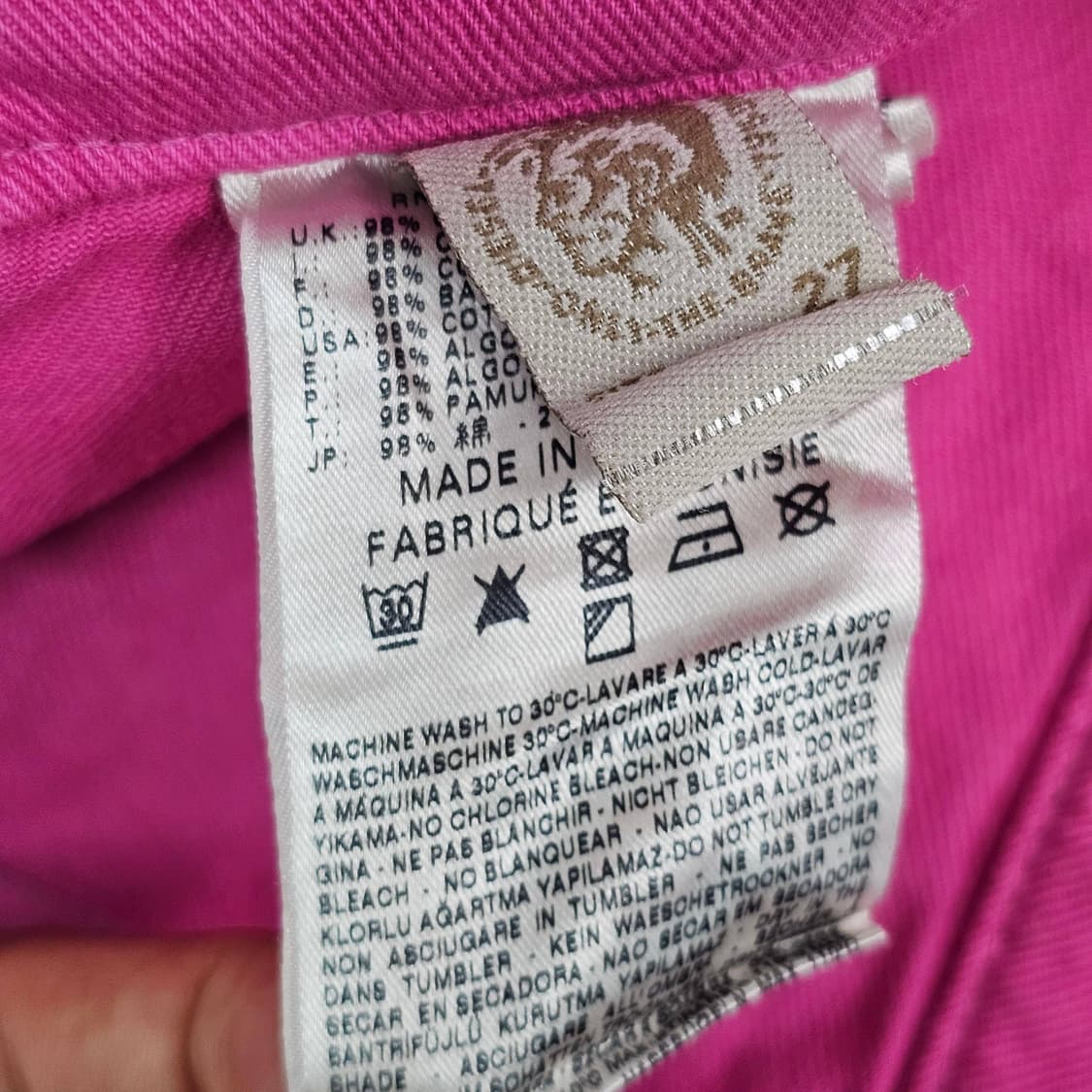 27 디젤 인더스트리 숏팬츠 핫핑크 상품이미지7