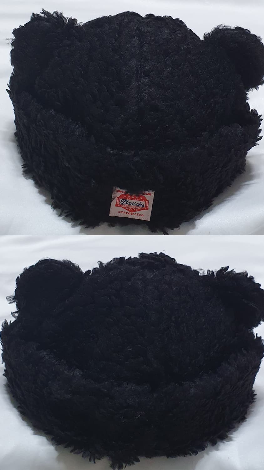 블랙 베이식스 베어 비니 뽀글이 곰돌이 벙거지 모자  상품이미지3