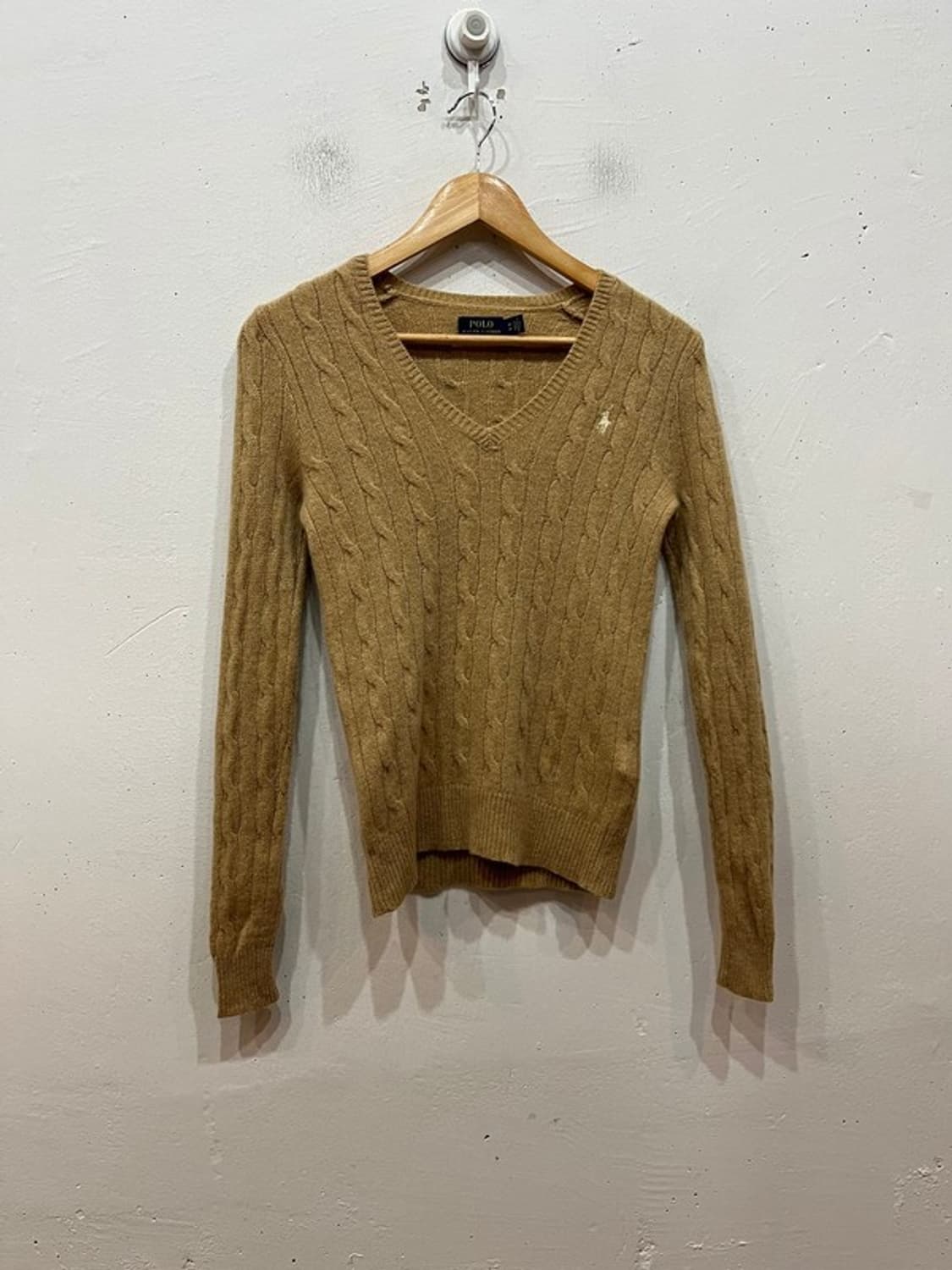 폴로랄프로렌 여성 울 캐시미어 케이블 니트 XS 상품이미지1