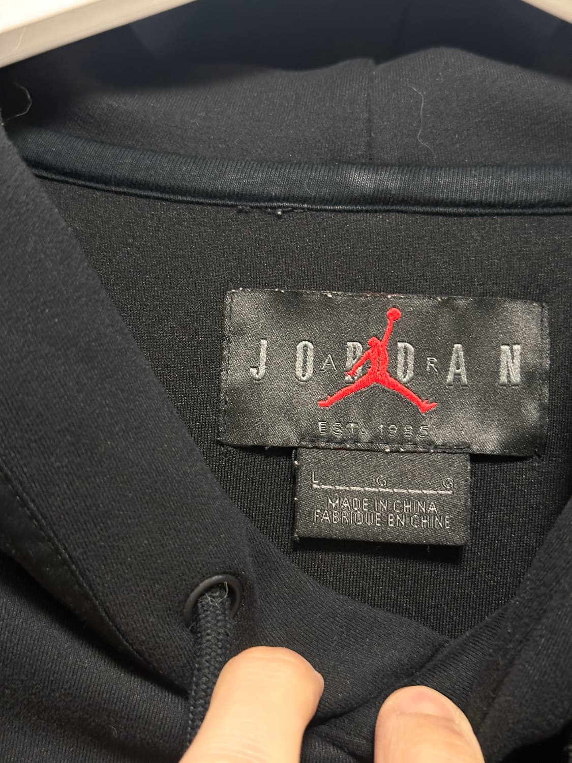 나이키 에어조던 리마스티드 풀오버 후디 블랙 L 상품이미지7