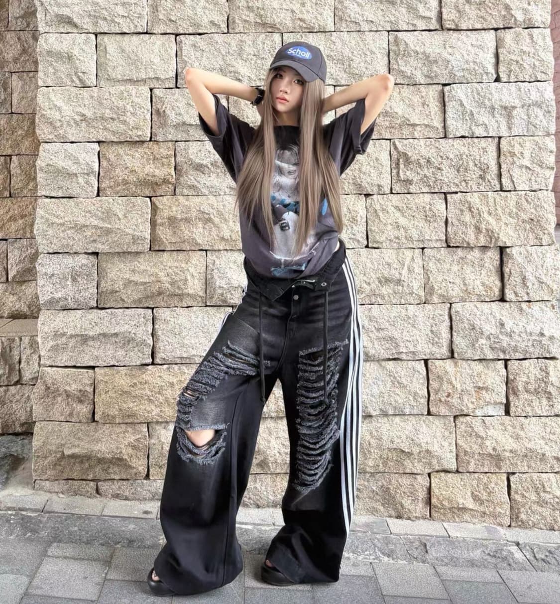 YORI SPORTS 5 STRIP DENIM  WOMAN 상품이미지2