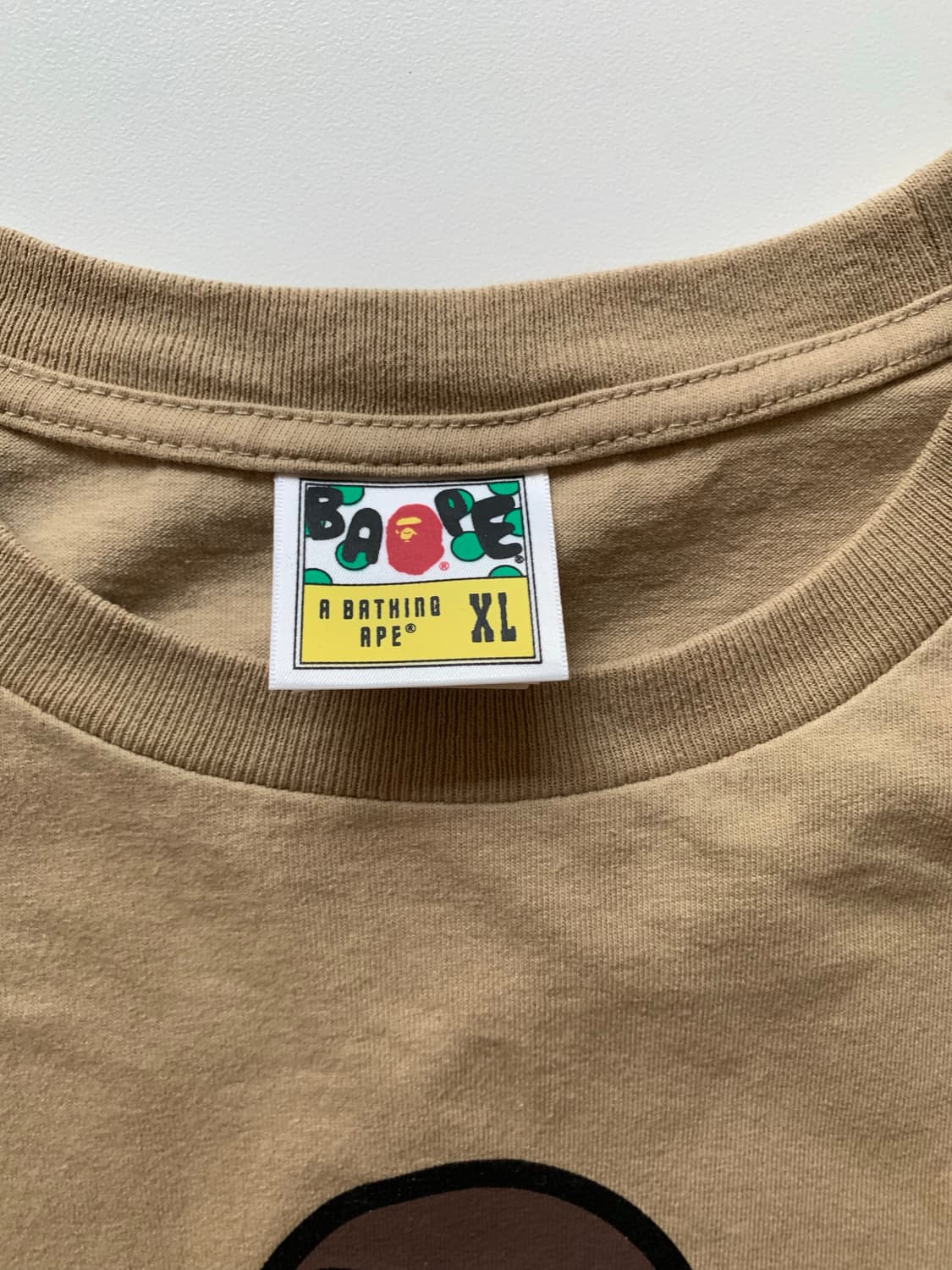 베이프 BAPE 카모 베이지 반팔티 상품이미지3