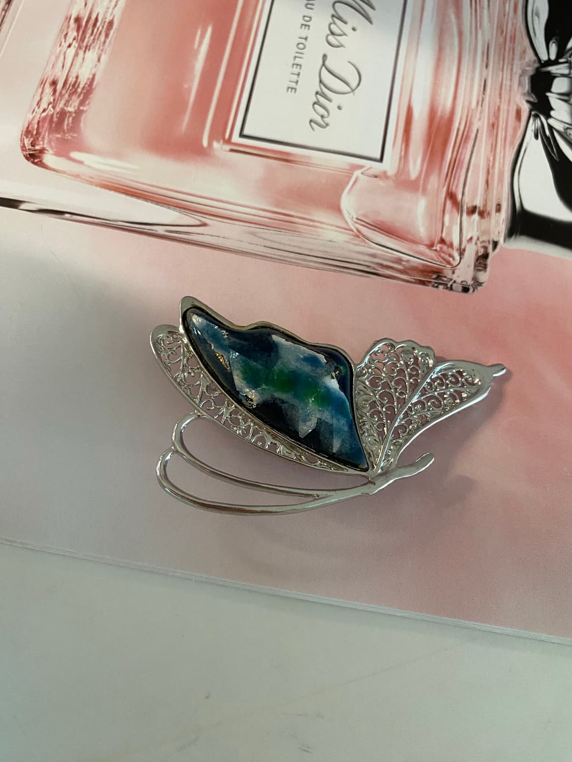 나비모양 칠보공예 브로치 상품이미지2