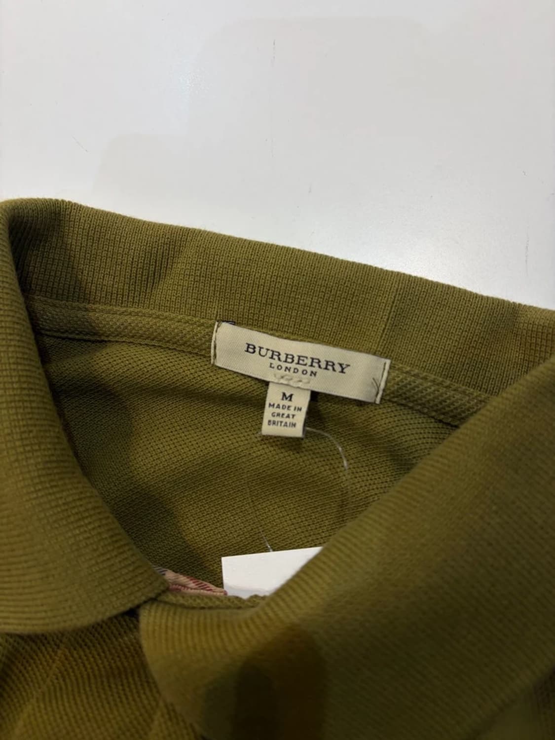 버버리 00's 기마 로고 폴로 반팔 티셔츠 R1543 상품이미지4