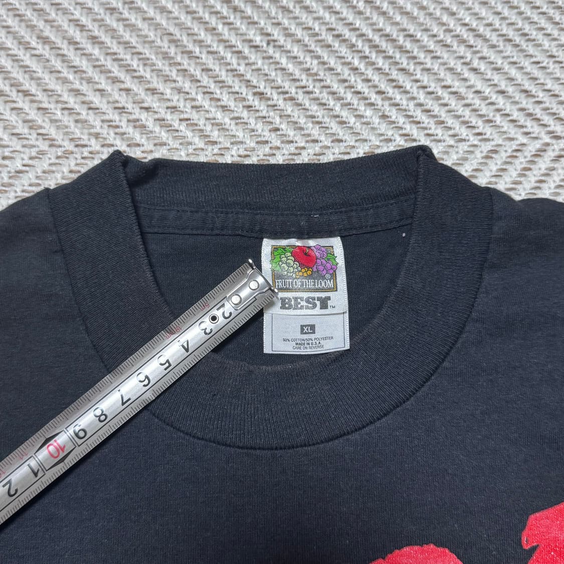 (XL) 90s 빈티지 DARE 블랙 티셔츠 후룻 3 상품이미지3