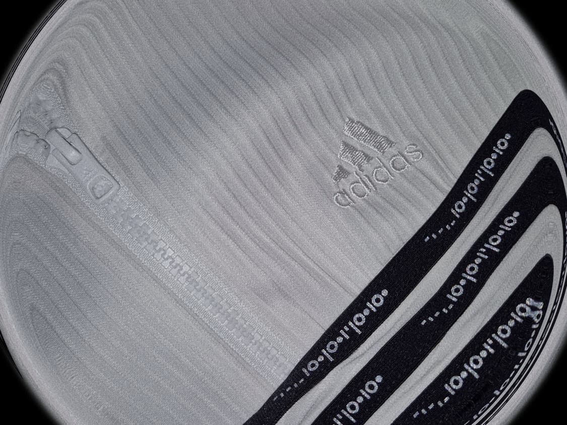 ADIDAS White Slim Rib zip-up 상품이미지3