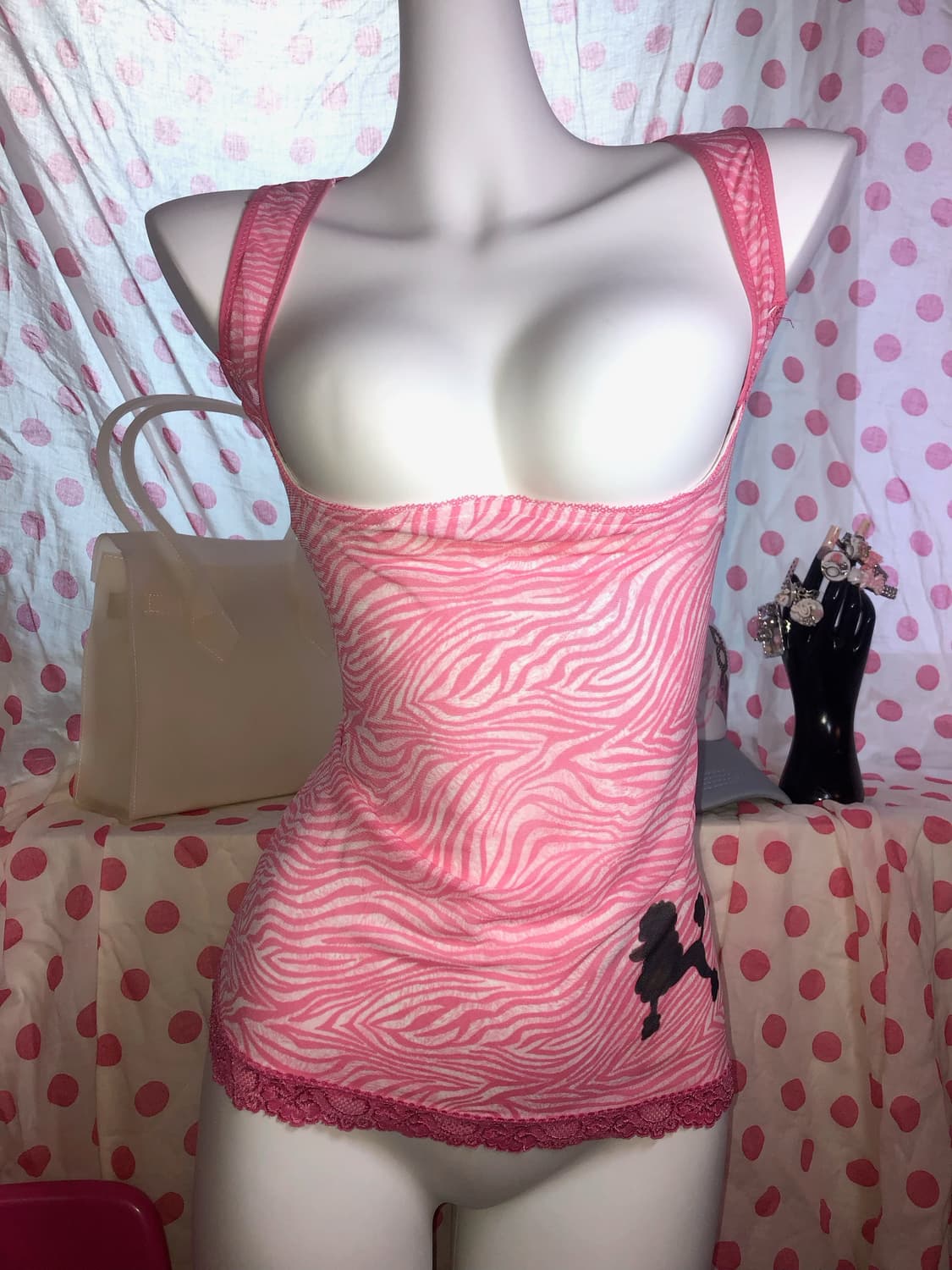 pink zebra sleeveless 상품이미지2