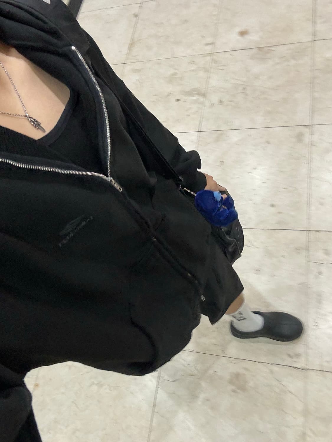 발렌시아가 헤미 메탈 후드 집업 상품이미지5