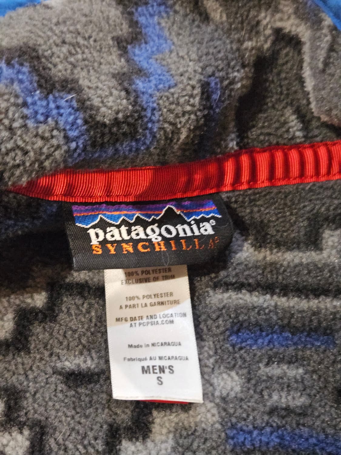 소장 파타고니아 신칠라 헤비웨이트 패턴 아노락 집업 플리스 후리스 상품이미지4