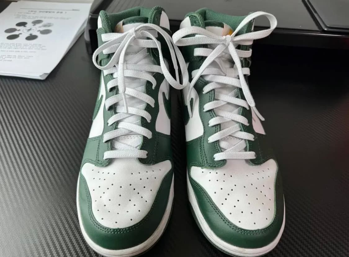 나이키 덩크 하이 레트로 노블 그린 265 상품이미지3