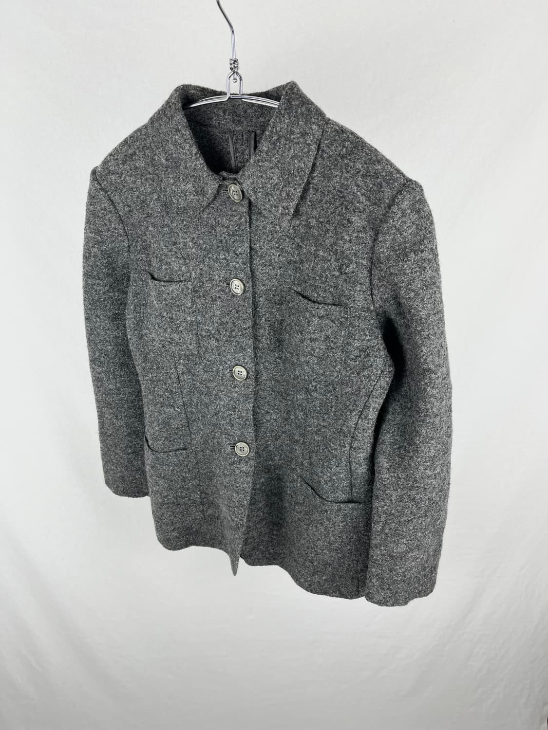 Vintage(Made in Italy) 울 혼방 셔츠 자켓  상품이미지2