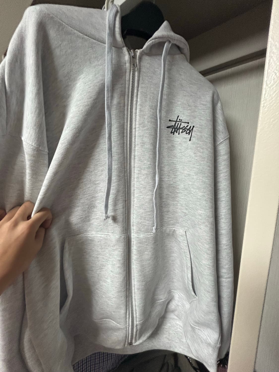 스투시 애쉬헤더 후드집업 m 상품이미지1