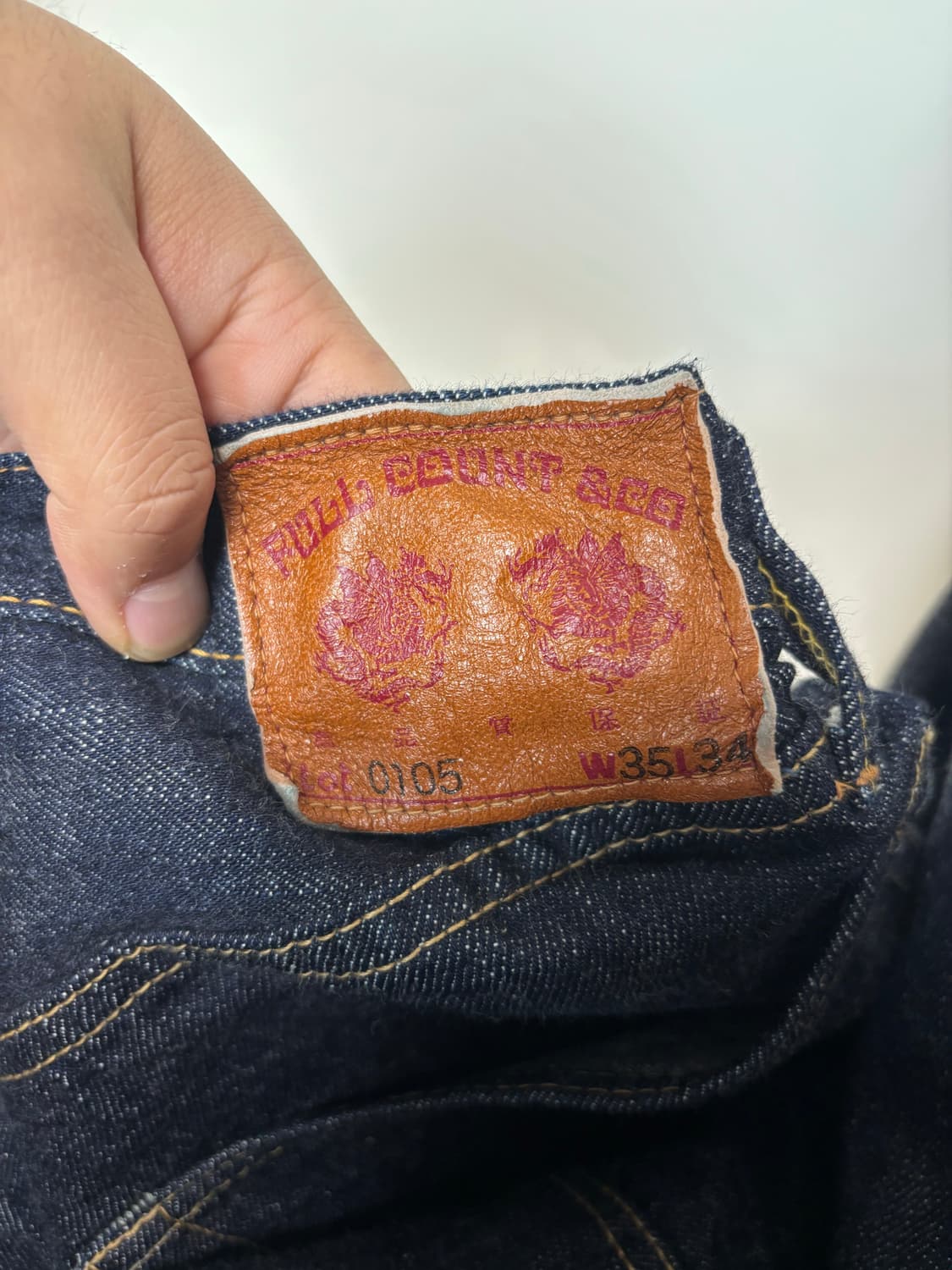 풀카운트0105 35-34사이즈  상품이미지2