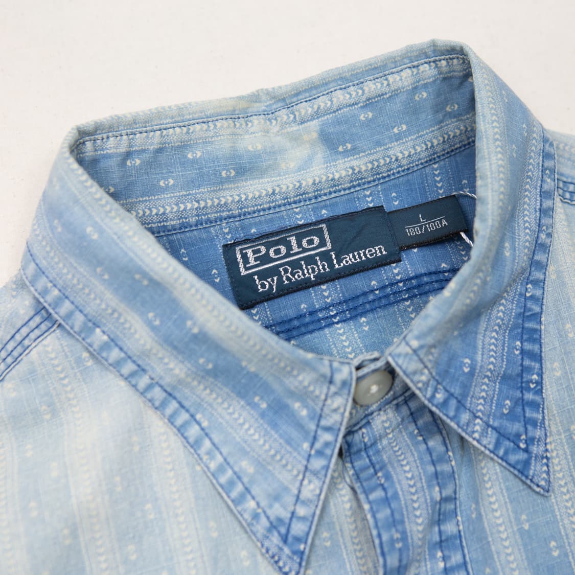 폴로 랄프로렌 인디고 스트라이프 샴브레이 워크셔츠 상품이미지5