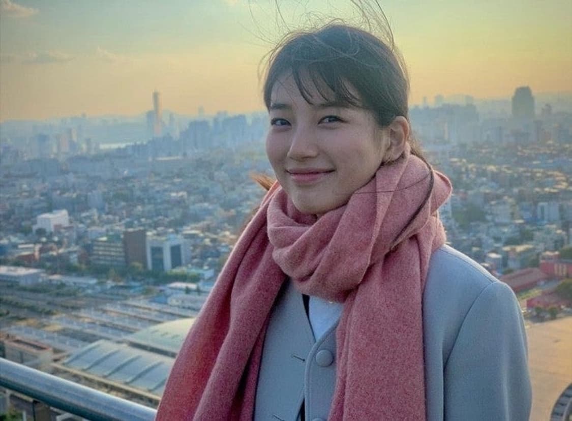 [정품] 아크네스튜디오 머플러 내로우 로즈 멜란지 상품이미지2