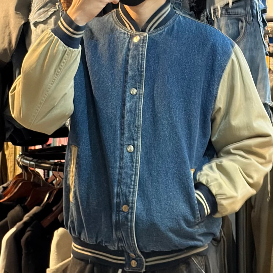 [NO.9] VTG 데님 바시티 자켓 상품이미지2